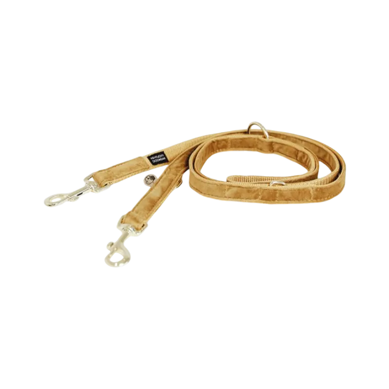 Kentucky Dogwear - Laisse pour chien Velvet 2m moutarde