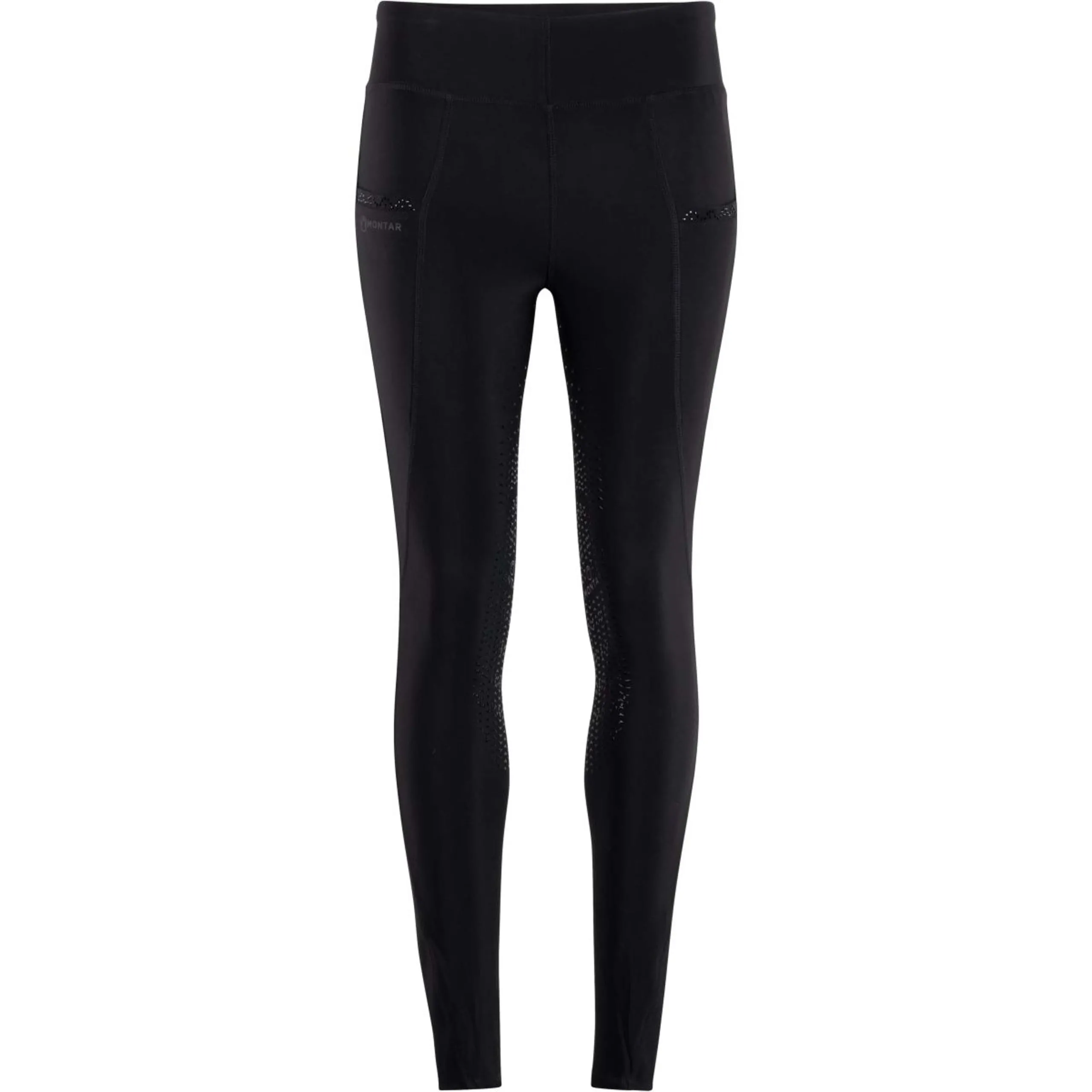 Montar Legging d'Équitation Linnea Pull On Crystal Poche Full Grip Noir