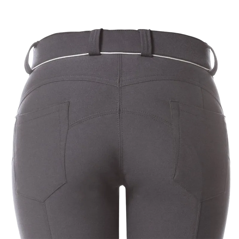 Flags & Cup - Pantalon d'équitation femme Push up gris