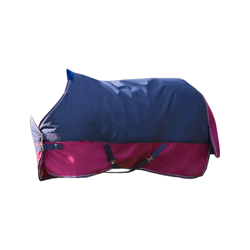 Equithème - Couverture Tyrex 1200D marine/bordeaux 300g