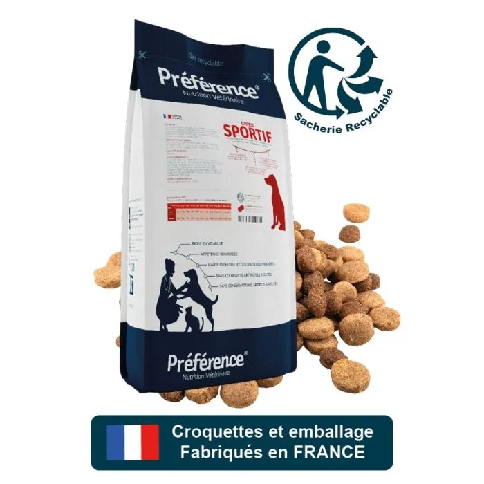 Préférence Sportif Croquettes pour Chien