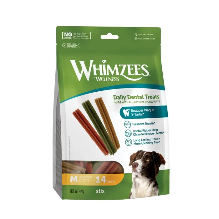 Whimzees Snacks Soin Dentaire Stix M Chien