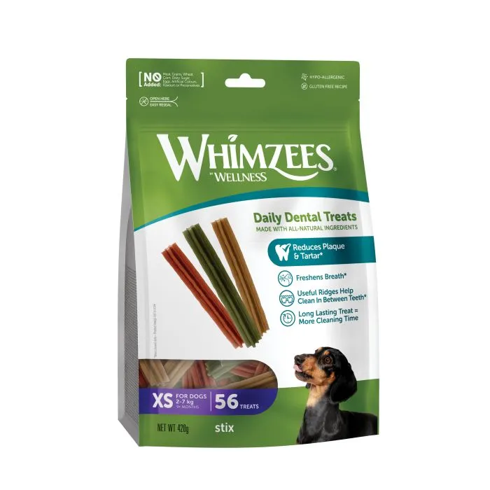 Whimzees Snacks Soin Dentaire Stix Xs Chien