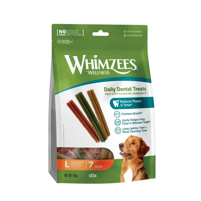 Whimzees Snacks Soin Dentaire Stix L Chien