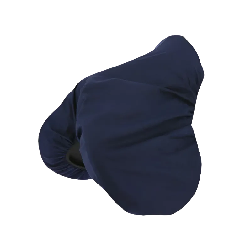 Riding World - Housse de selle en coton marine