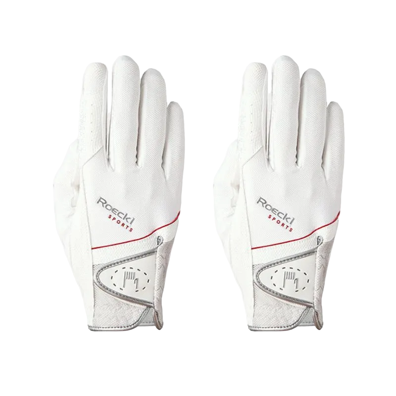 Roeckl - Gants d'équitation Madrid Blanc