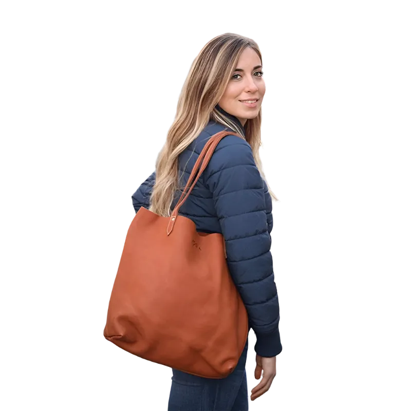 Pénélope - Sac à main cognac