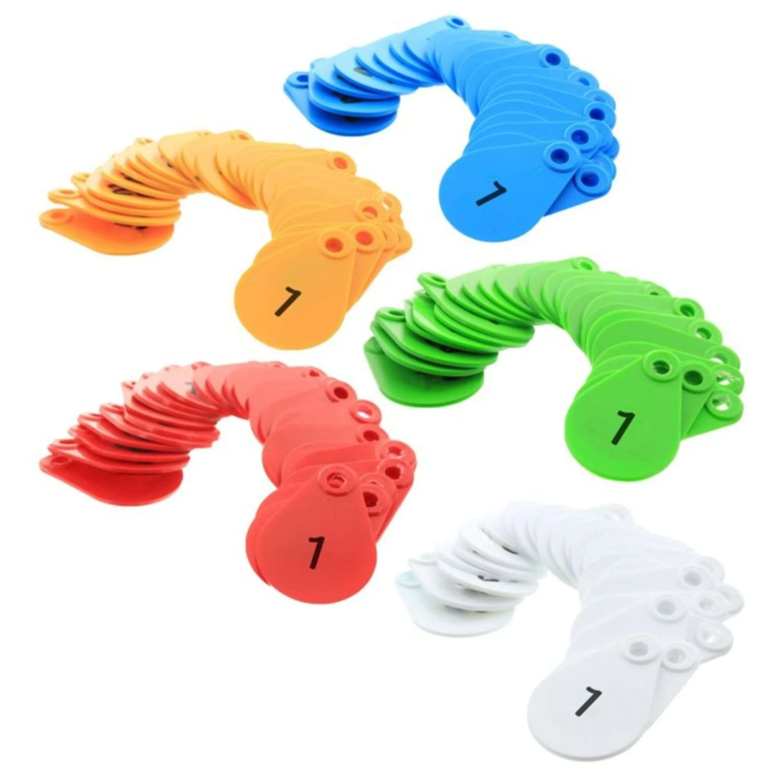 Agradi Étiquettes pour le cou 1-25 Vert