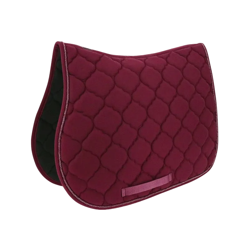Riding World - Tapis de selle Rope bordeaux