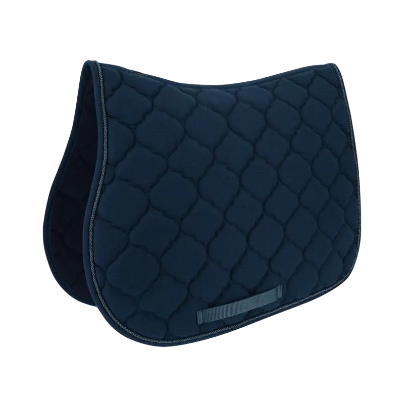 Riding World - Tapis de selle Rope marine