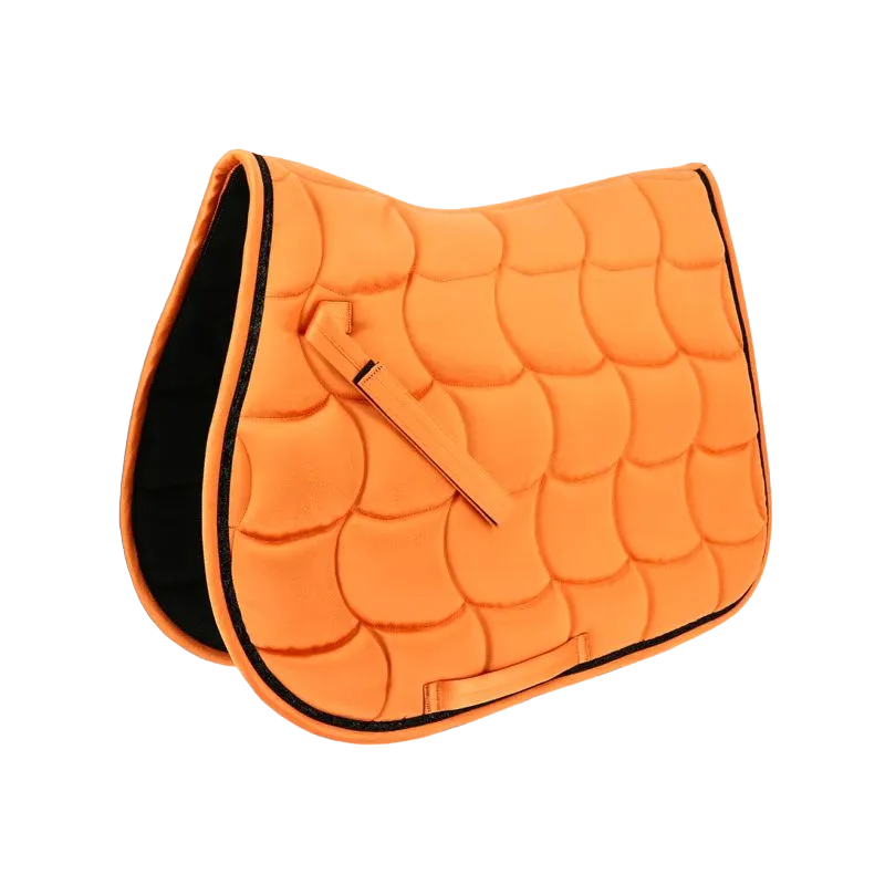 Equithème - Tapis de selle Satin orange