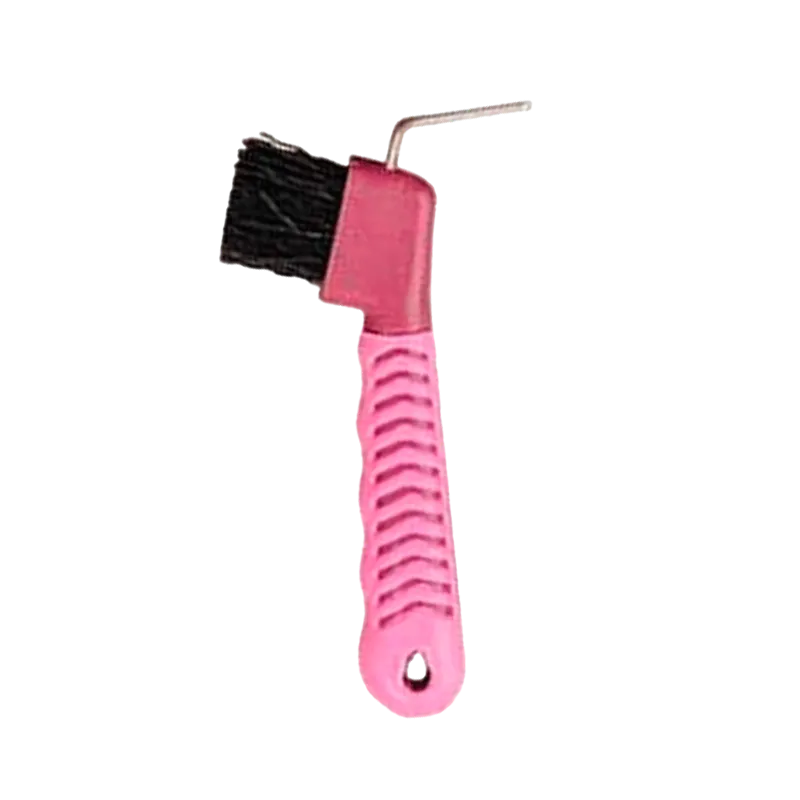 TdeT - Cure-pieds brosse bicolore bordeaux/rose