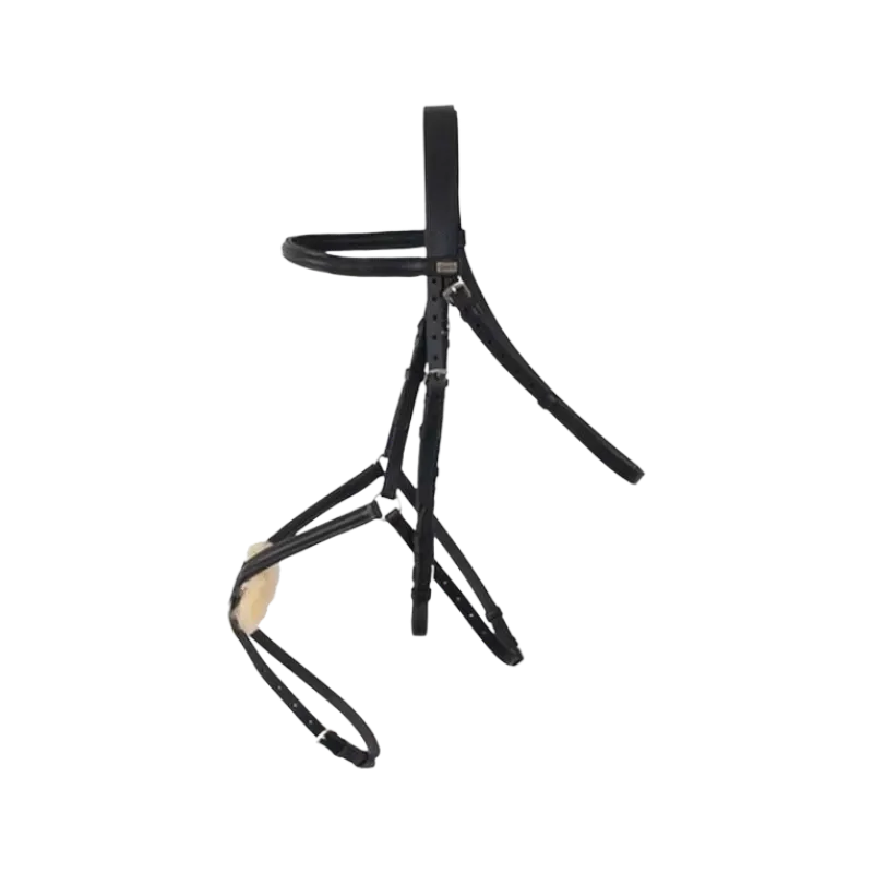 TdeT -  Bridon avec rênes Sisley muserolle croisée noir