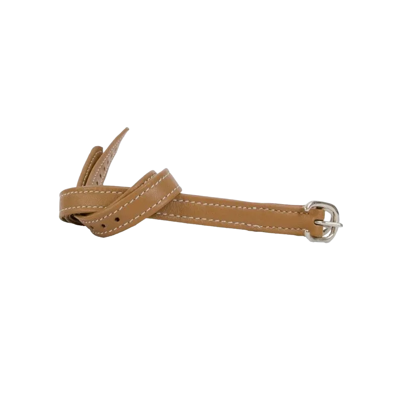 TdeT - Lanières d'éperons en cuir marron clair