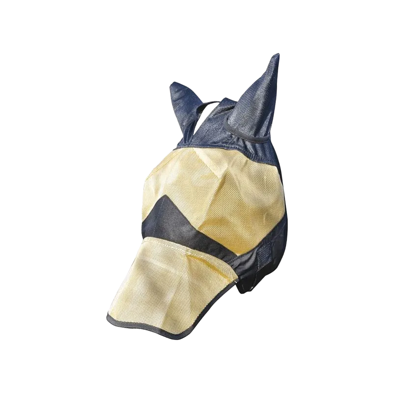 TdeT - Masque anti-mouches noir/ gold