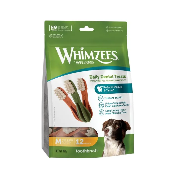 Whimzees Friandises Soin Dentaire Brosse à Dents M Chien