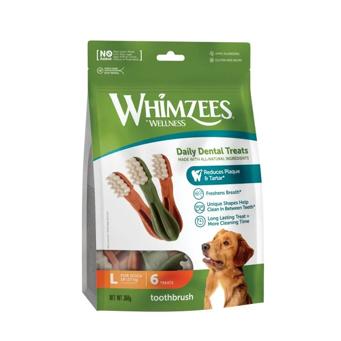 Whimzees Friandises Soin Dentaire Brosse à Dents L Chien