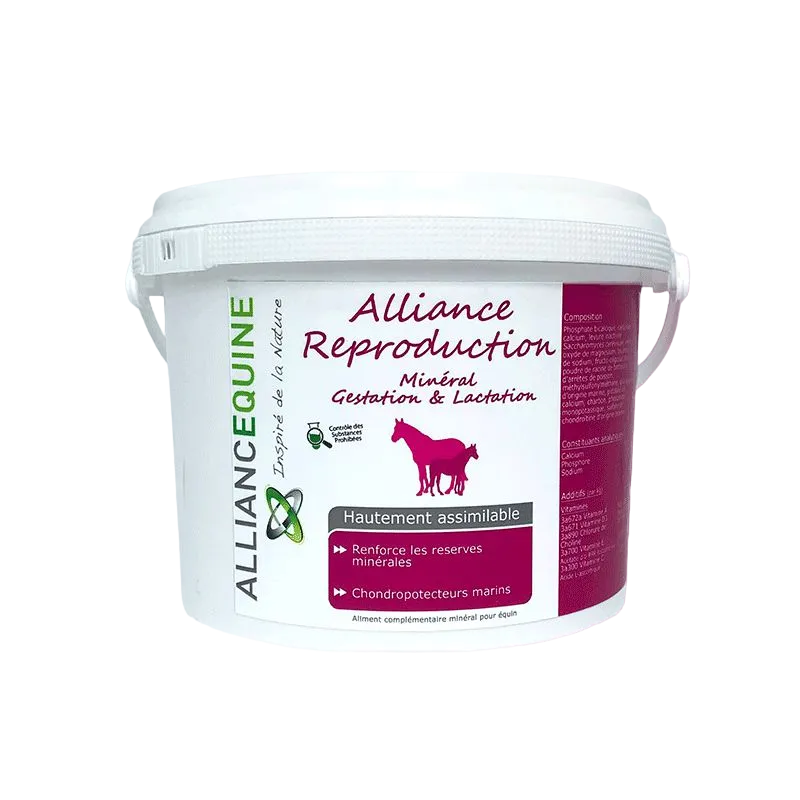 Alliance Equine - Complément alimentaire minéral Alliance Reproduction