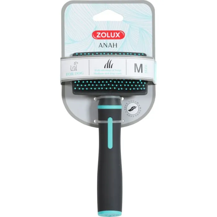 Zolux Anah Brosse Slicker Doux Taille M pour Chiens