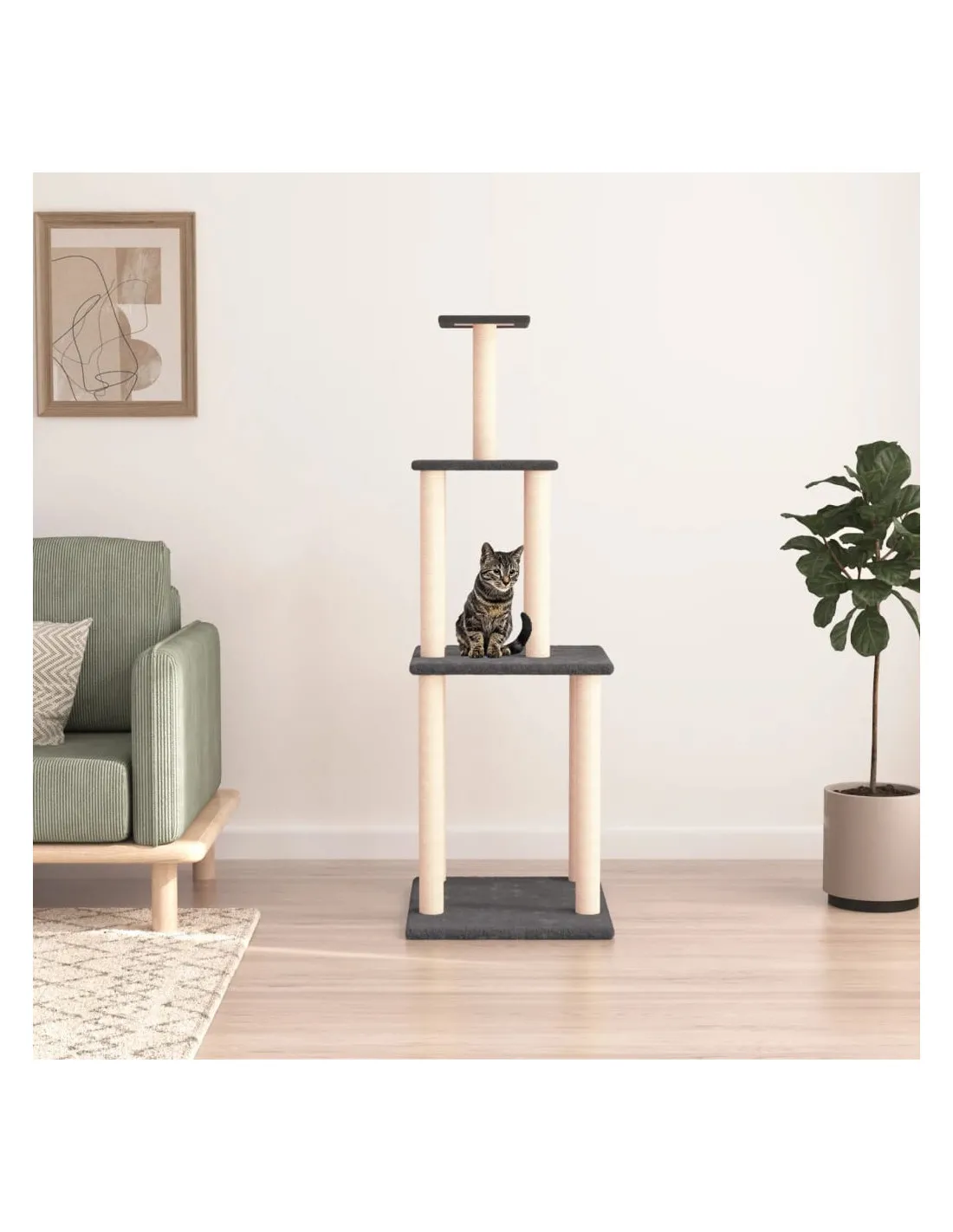 Arbre à Chat avec Griffoirs en Sisal 149 cm