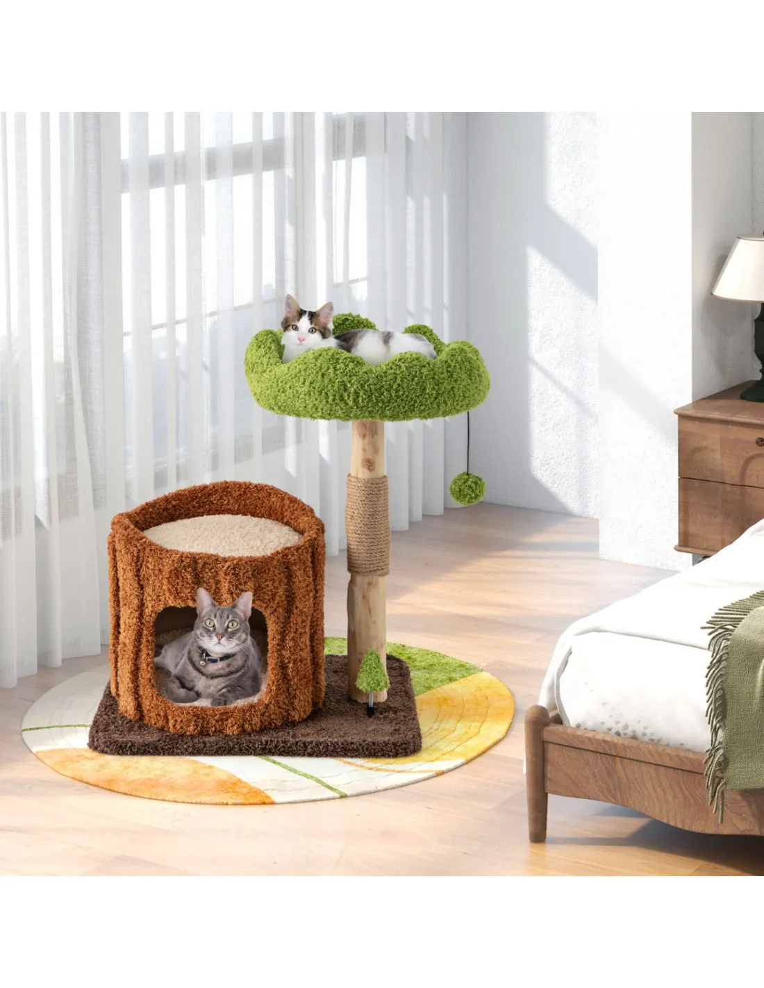 Arbre à Chat avec Griffoirs et Perchoir Supérieur