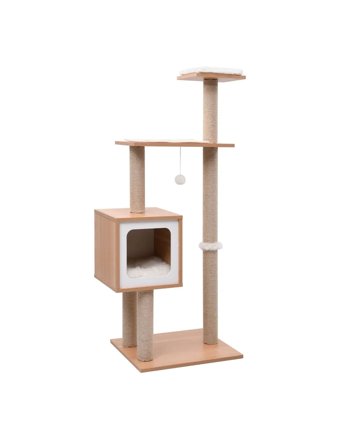 Arbre à Chat avec Tapis à Gratter 123 cm