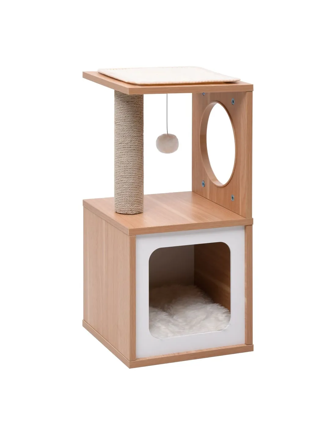 Arbre à Chat avec Tapis à Gratter 60 cm