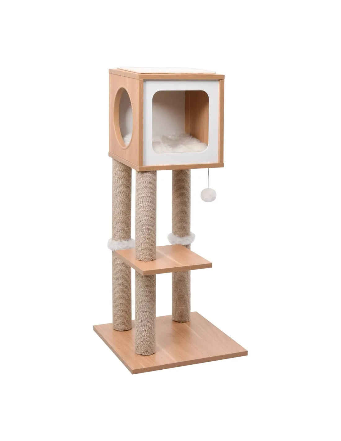 Arbre à Chat avec Tapis à Gratter 90 cm