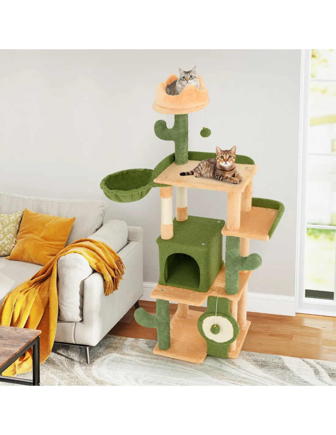 Arbre à Chat Cactus 160 CM Multi-niveaux