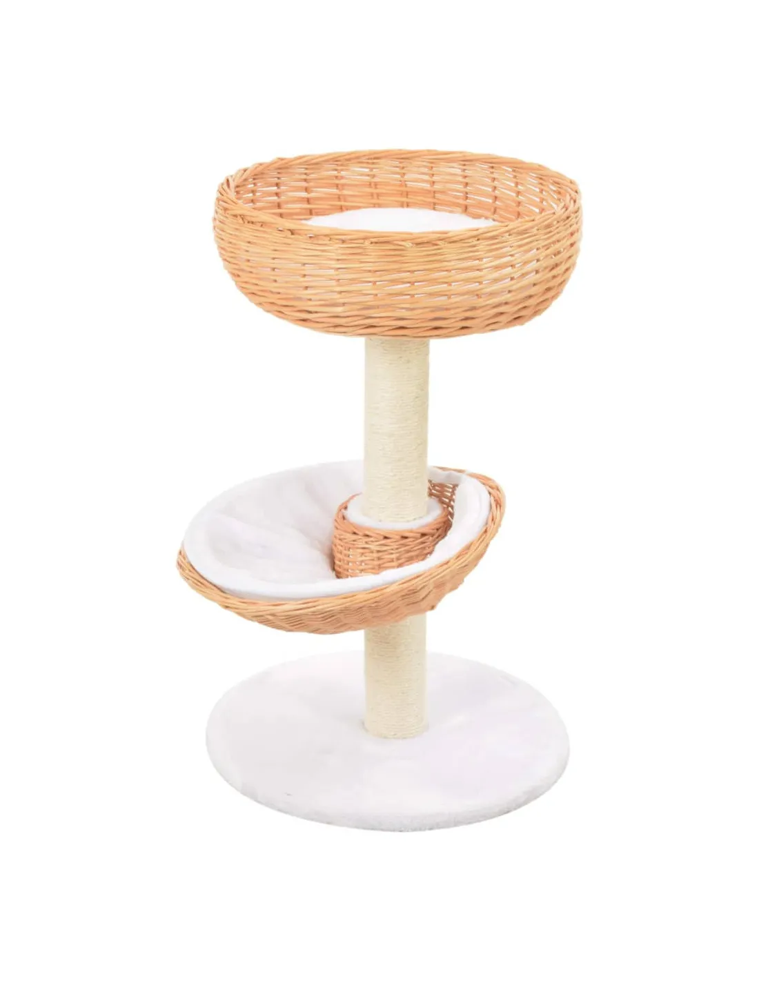 Arbre à Chat en Bois de Saule avec Griffoir 68 cm