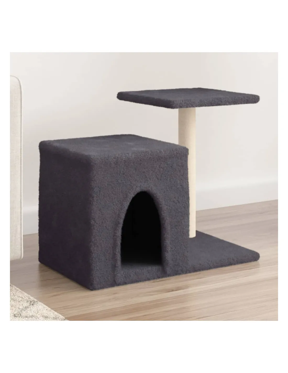 Arbre à Chat Gris Foncé avec Griffoirs 50,5 cm