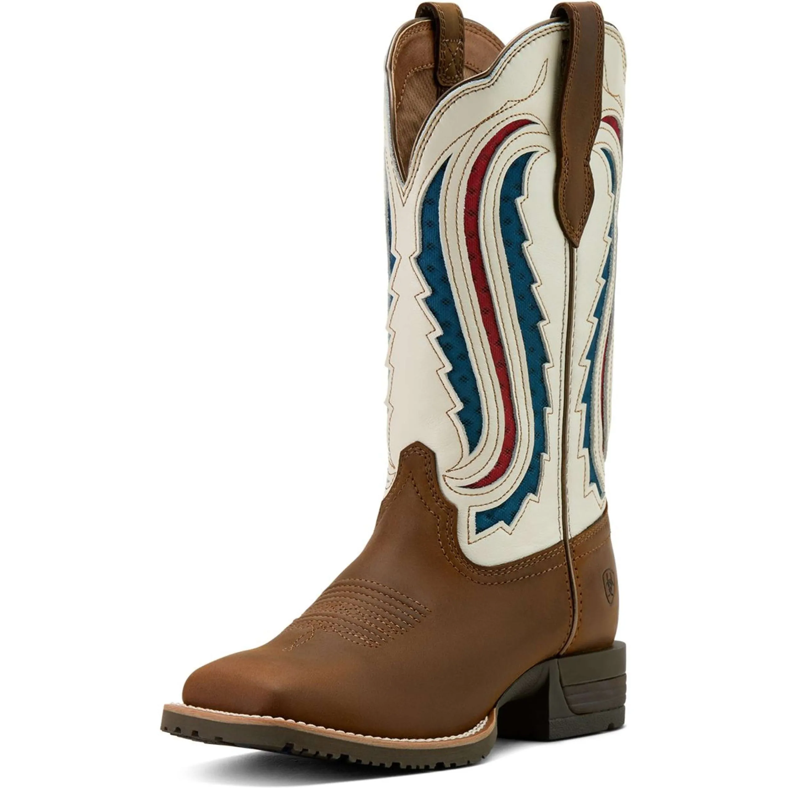 Ariat Bottes Western Hybrid Ranchwork Venttek Femme Distressed Brown/Crema