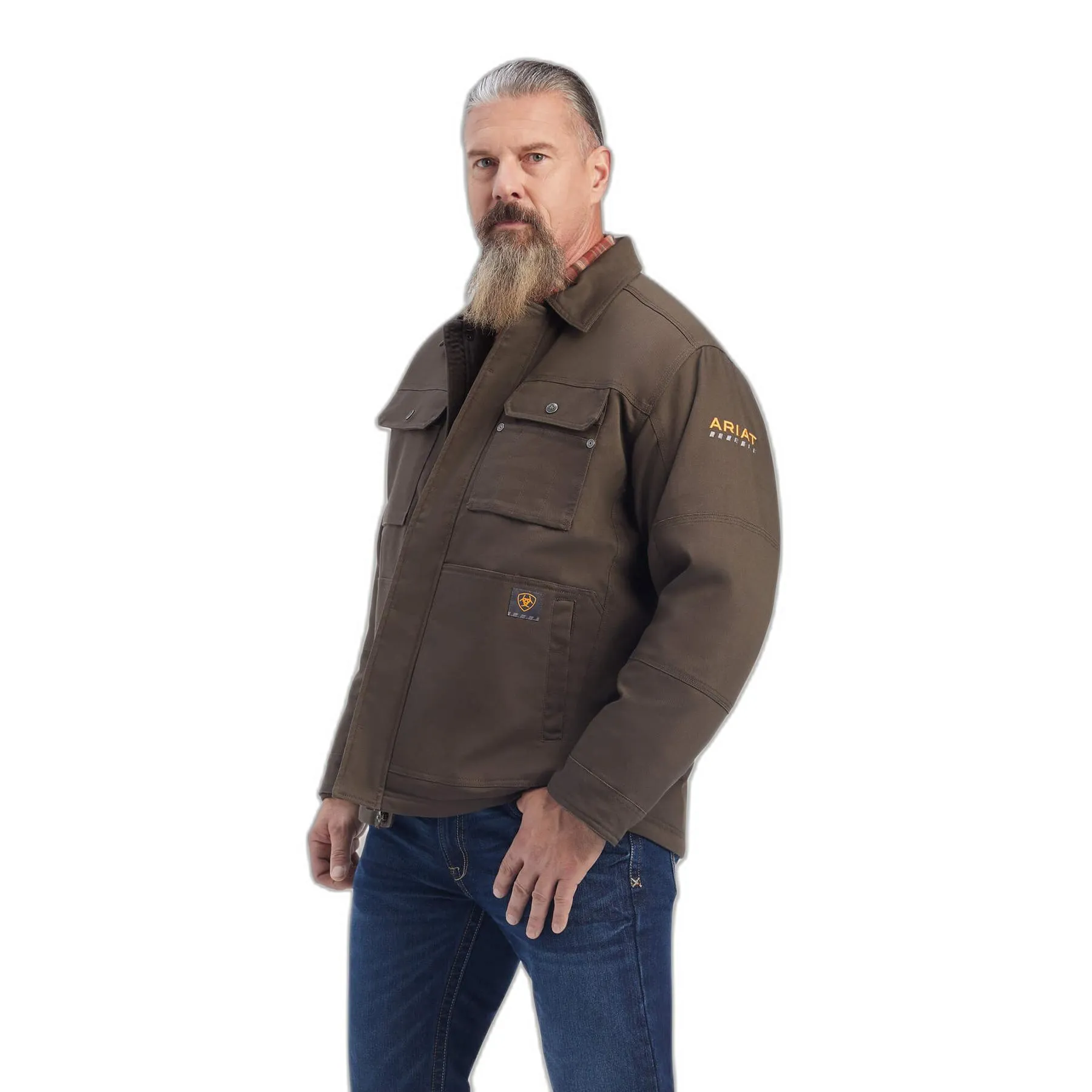 Veste imperméable duracanvas doublé sherpa Rebar