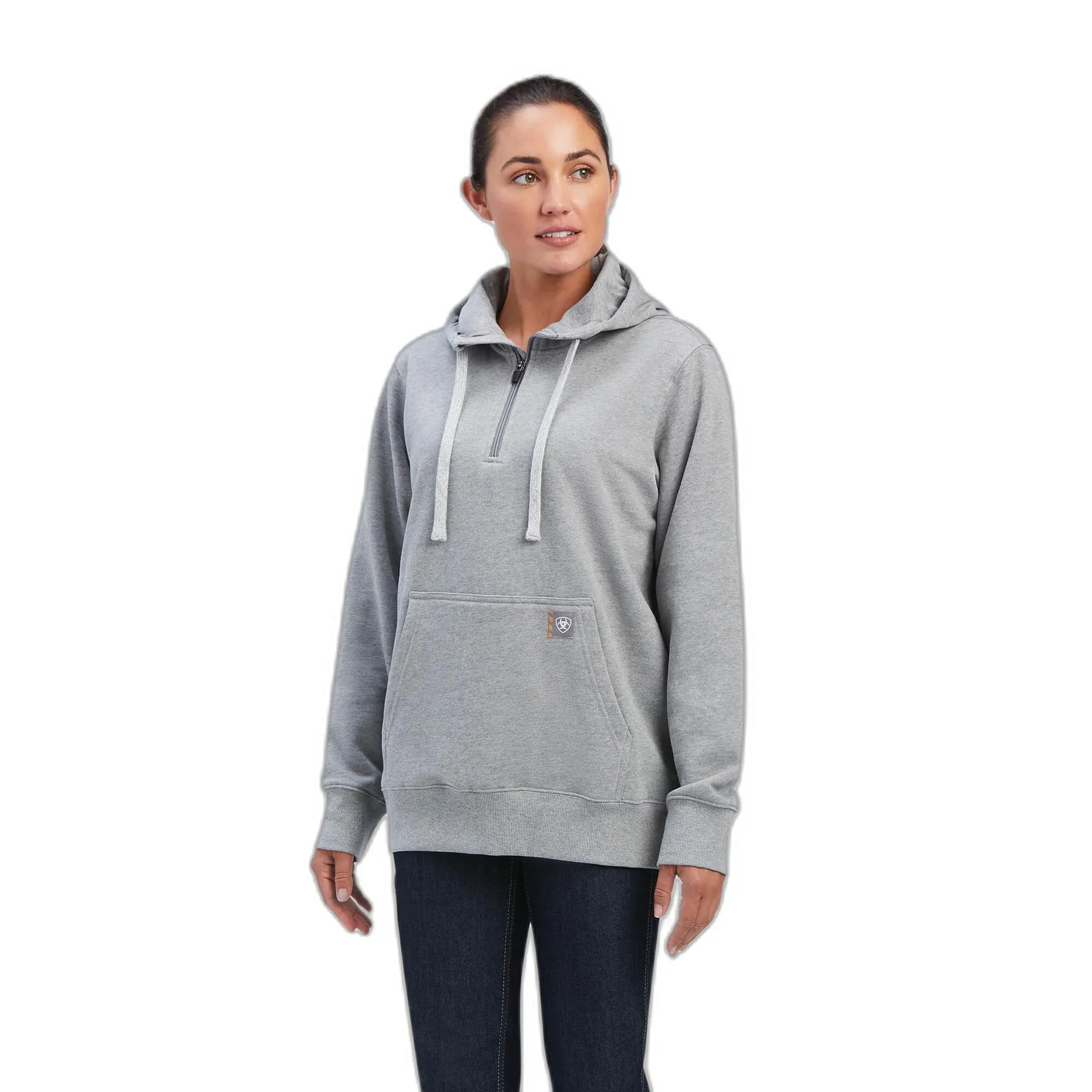 Sweatshirt à capuche 1/2 zip femme Rebar Skill Set