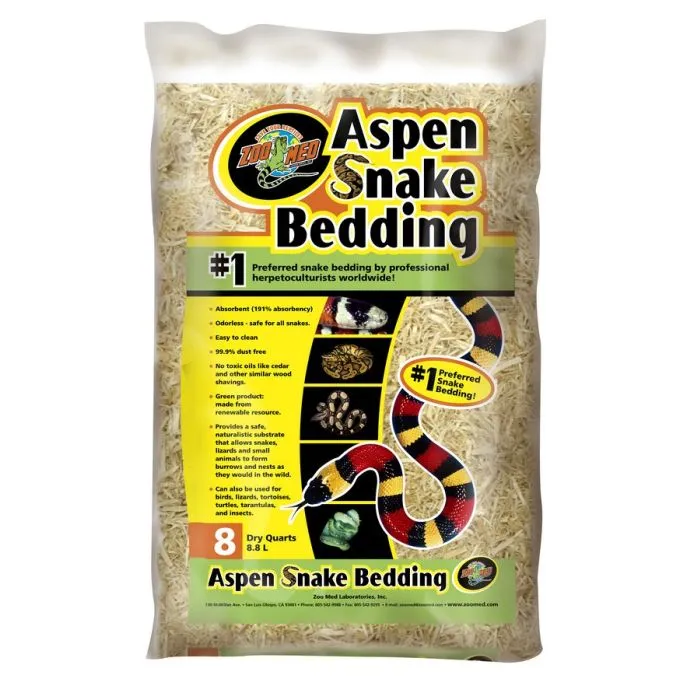 ZooMed Aspen Substrate pour les Serpents 8,8l