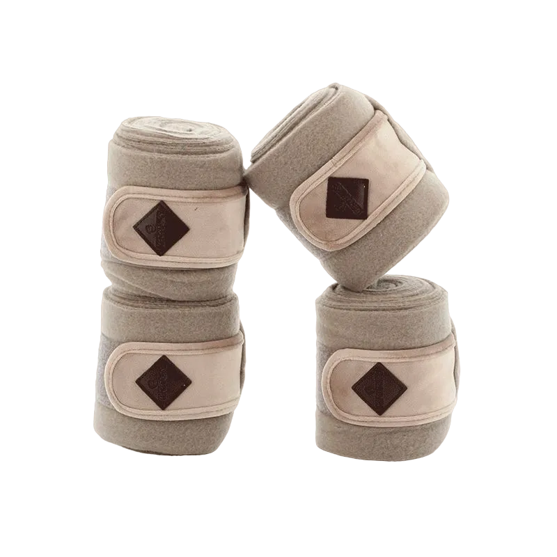Kentucky Horsewear - Bandes de polo Basic Velvet beige (x4)