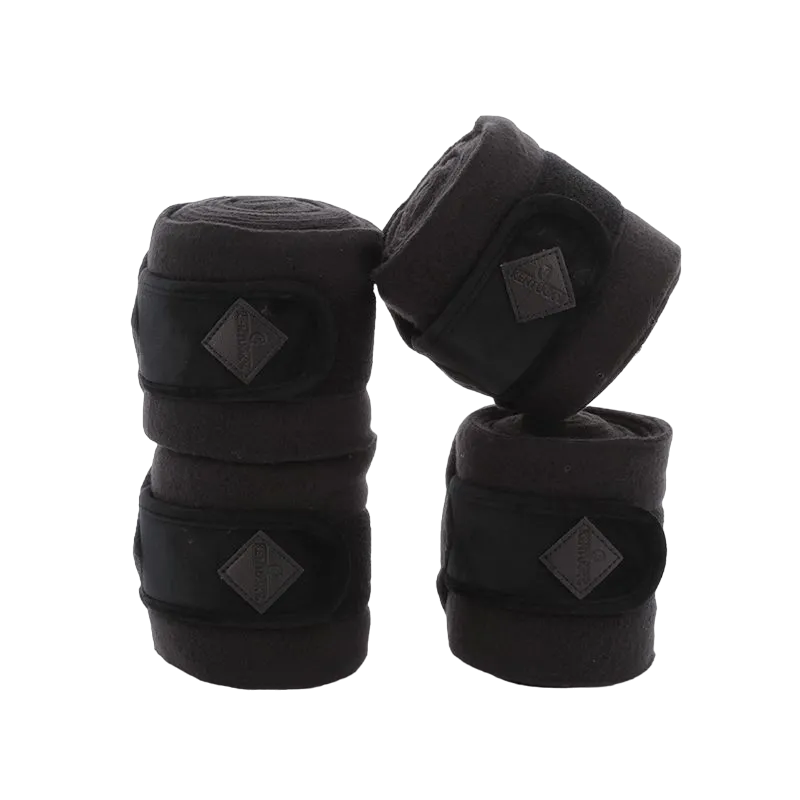 Kentucky Horsewear - Bandes de polo Basic Velvet noir (x4)