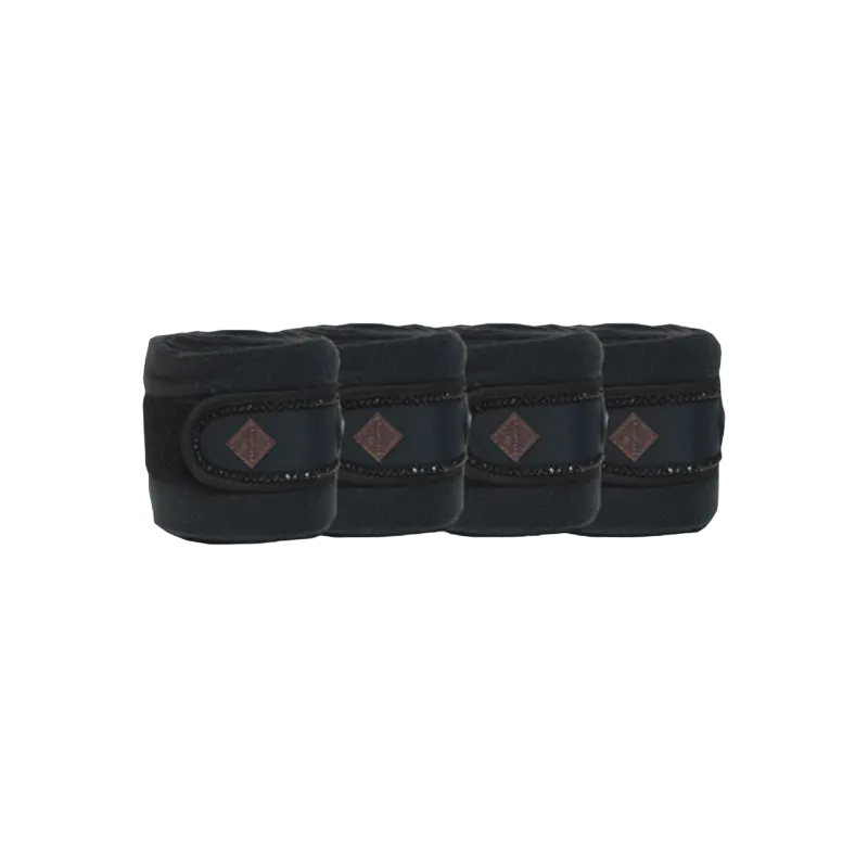 Kentucky Horsewear - Bandes de polo pearls noir (x4)