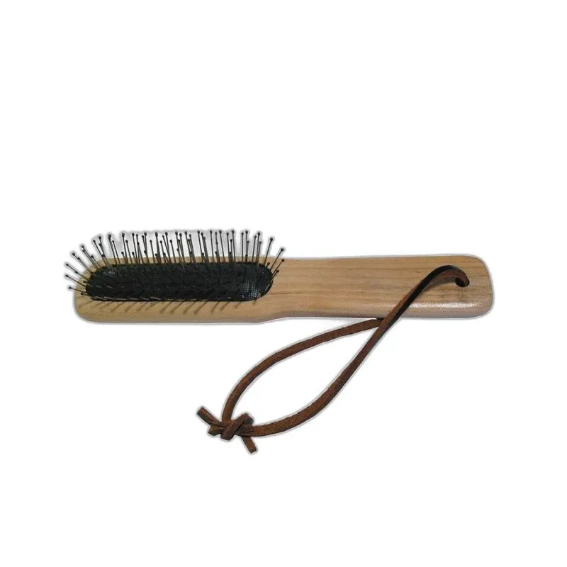Brosse pour cheval à crins en metal