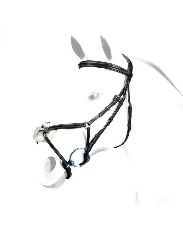 Bridon Equipe No Stress avec muserolle mexicaine