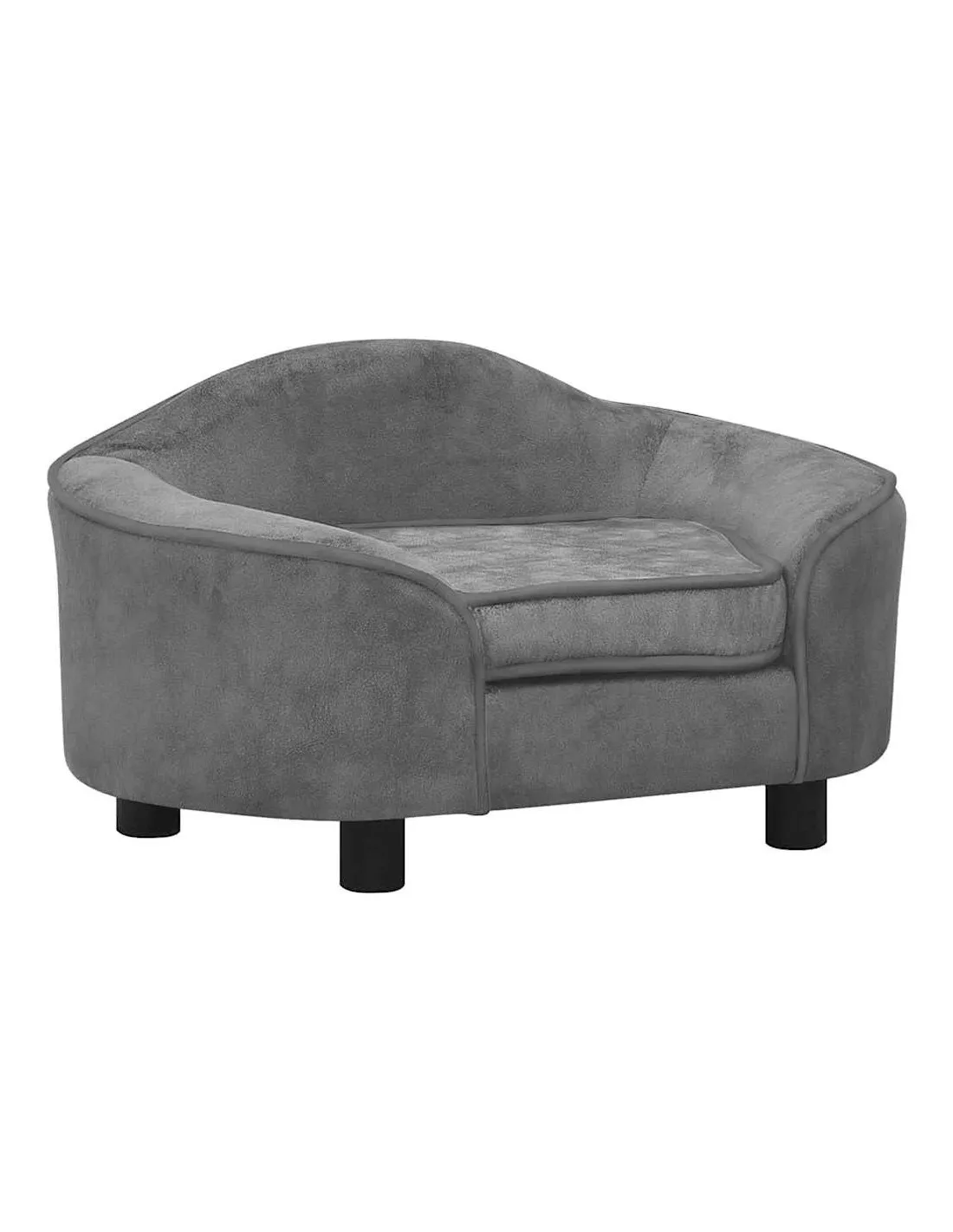 Canapé Confortable pour Animaux 67x47x36 cm Gris