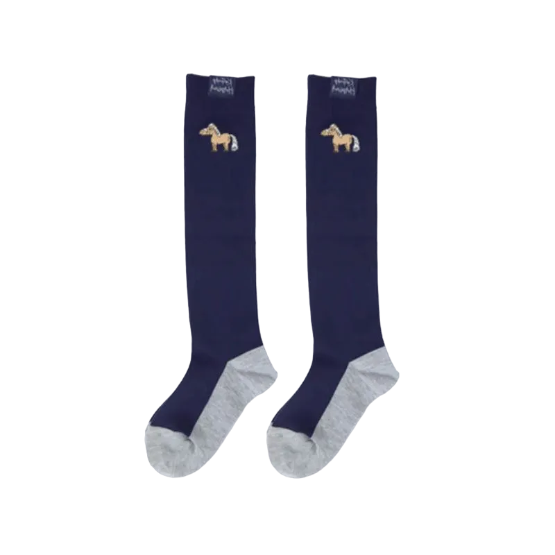 Kentucky Horsewear - Chaussettes d'équitation Sammy marine (x1)