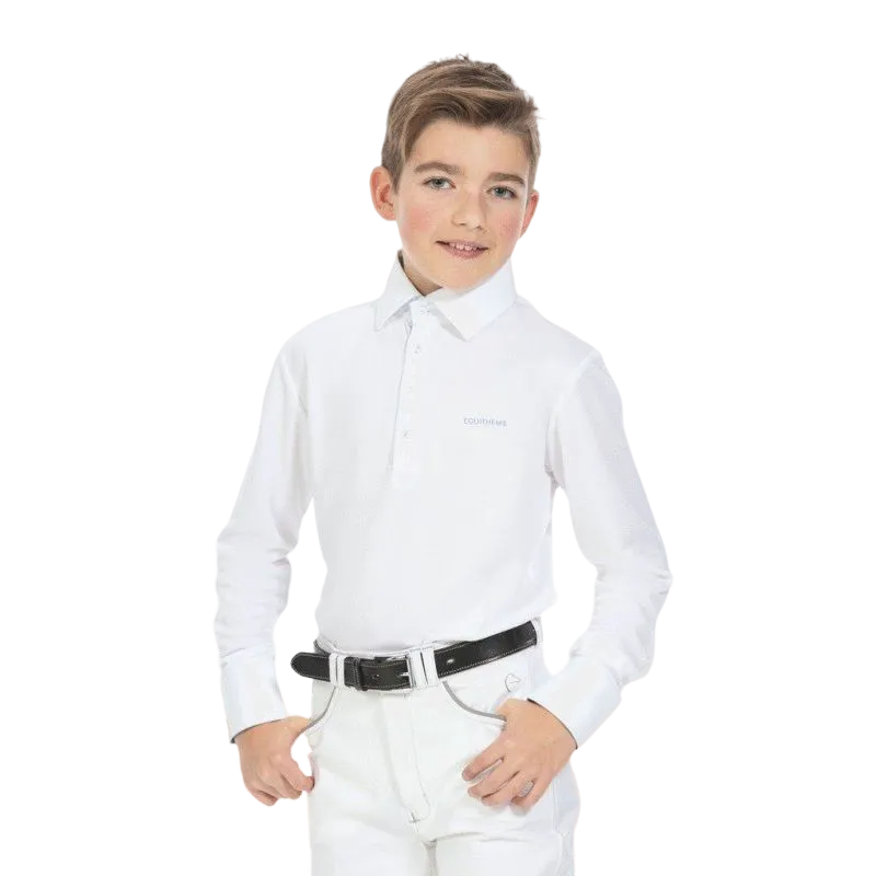 Equithème - Polo mesh manches longues enfants