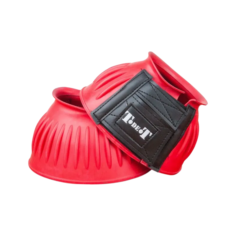 TdeT - Cloches Caoutchouc Velcro rouge