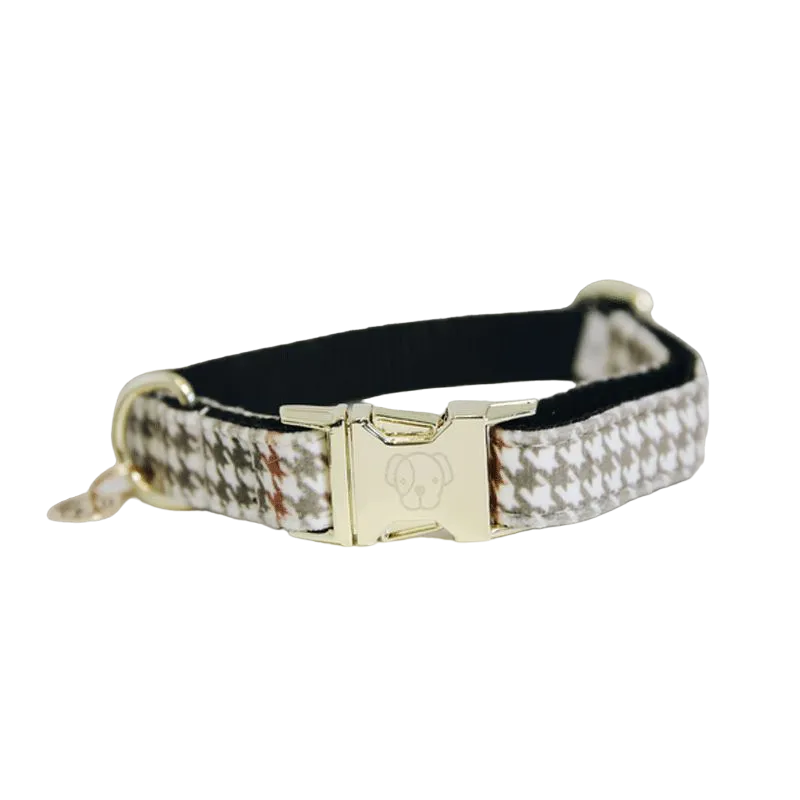 Kentucky Dogwear - Collier pour chien Pied de poule beige