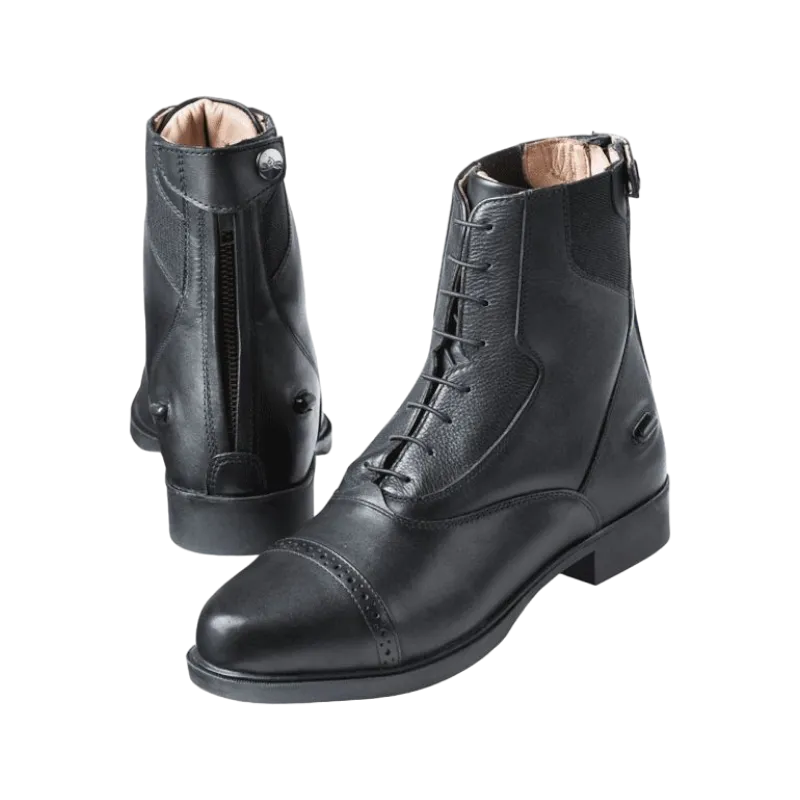Equithème - Boots confort extrême à lacets noir