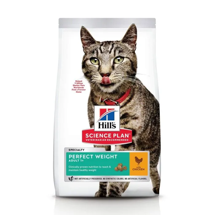Hill's Science Plan Adult Perfect Weight croquettes pour chat au poulet