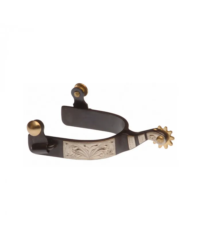 Décoration Inox éperon Western Noir