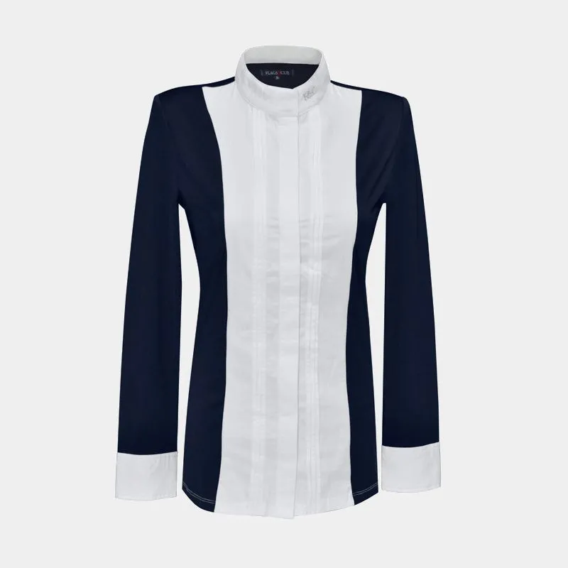 Flags & Cup - Chemise manches longues femme Diamantina marine