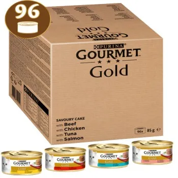 GOURMET Gold LES TIMBALES : aliment humide Mix pour chats 96 x 85 g